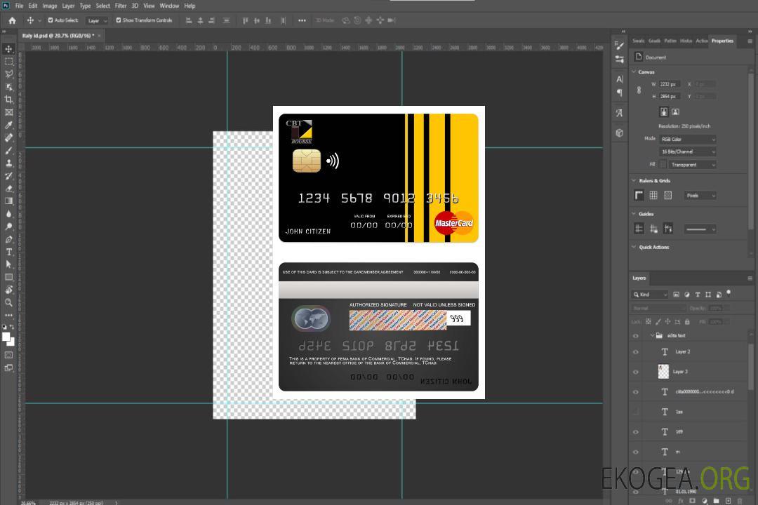 Tchad Banque commerciale TChad mastercard template